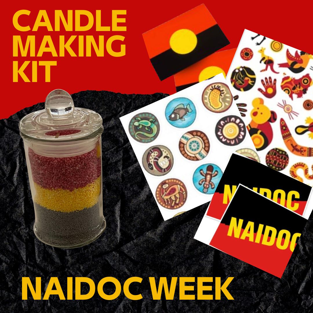 NAIDOC Group Candle Making Kit Ages 4+ - suitable for 24 participants or more